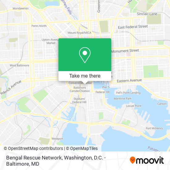 Mapa de Bengal Rescue Network