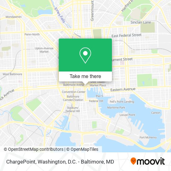 Mapa de ChargePoint