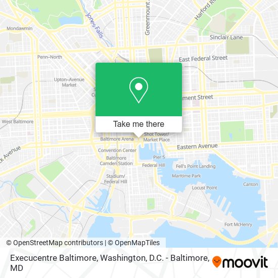 Mapa de Execucentre Baltimore