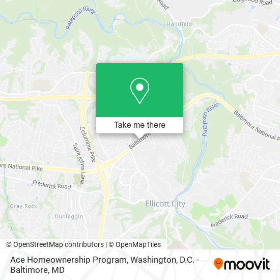 Ace Homeownership Program map