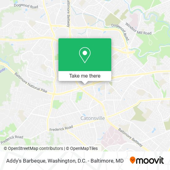 Addy's Barbeque map
