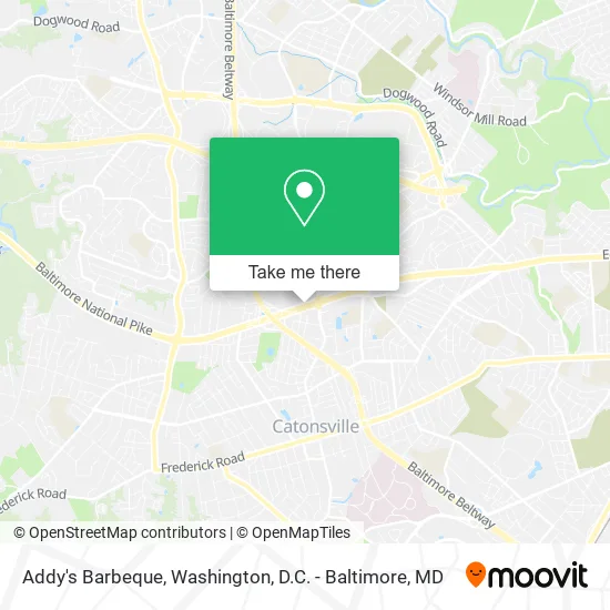 Addy's Barbeque map