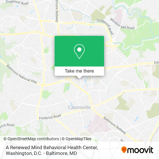 A Renewed Mind Behavioral Health Center map