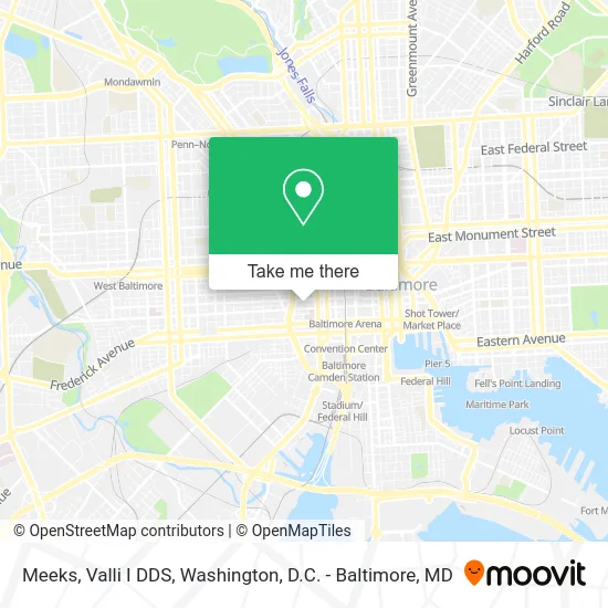 Meeks, Valli I DDS map