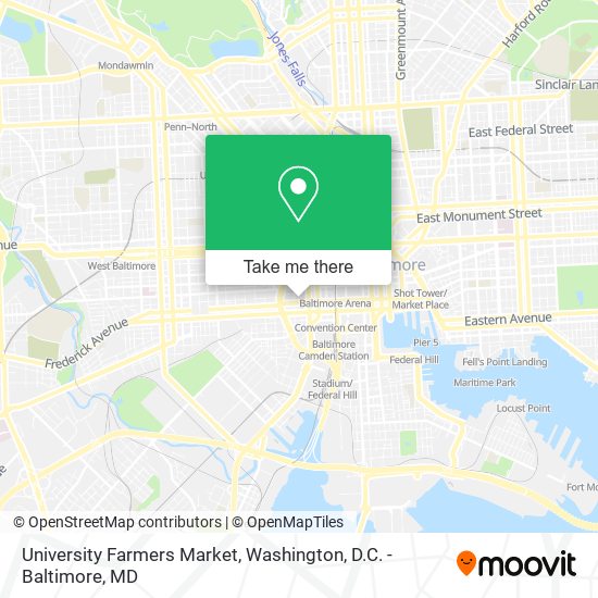 Mapa de University Farmers Market