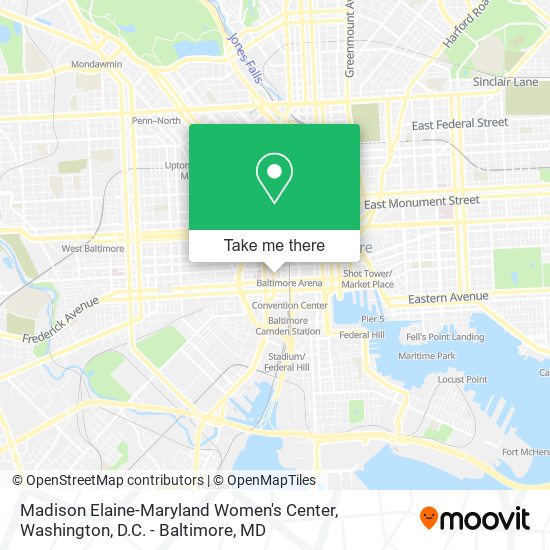 Madison Elaine-Maryland Women's Center map