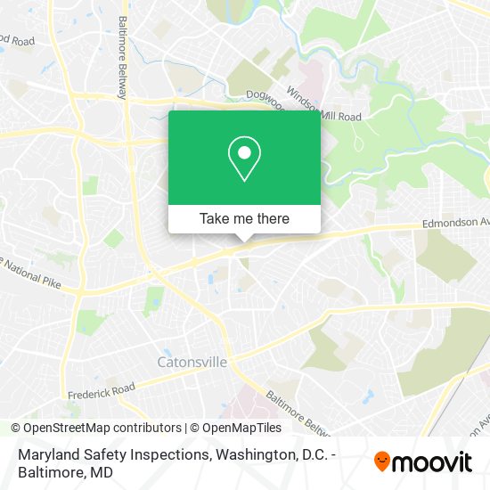 Mapa de Maryland Safety Inspections