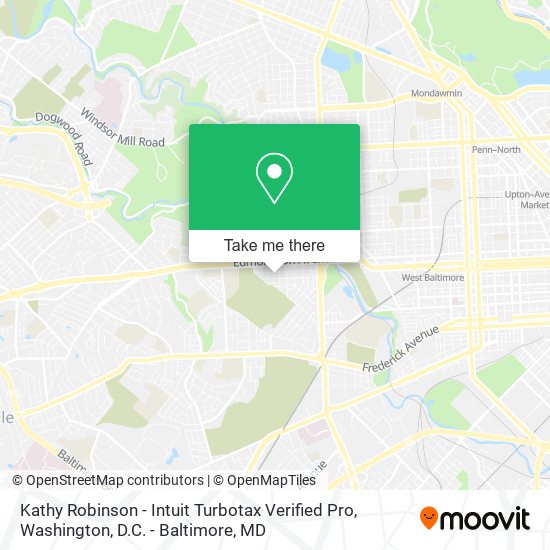 Mapa de Kathy Robinson - Intuit Turbotax Verified Pro