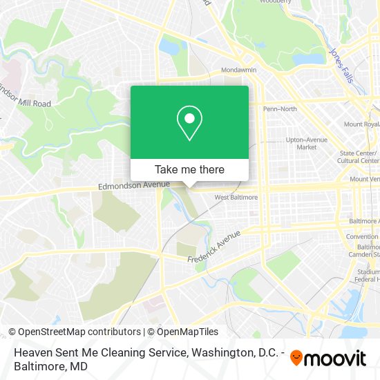 Mapa de Heaven Sent Me Cleaning Service