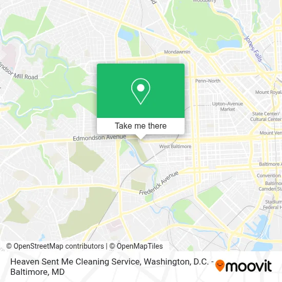 Heaven Sent Me Cleaning Service map