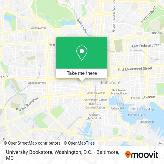 University Bookstore map