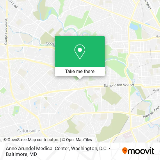 Mapa de Anne Arundel Medical Center