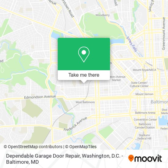 Dependable Garage Door Repair map