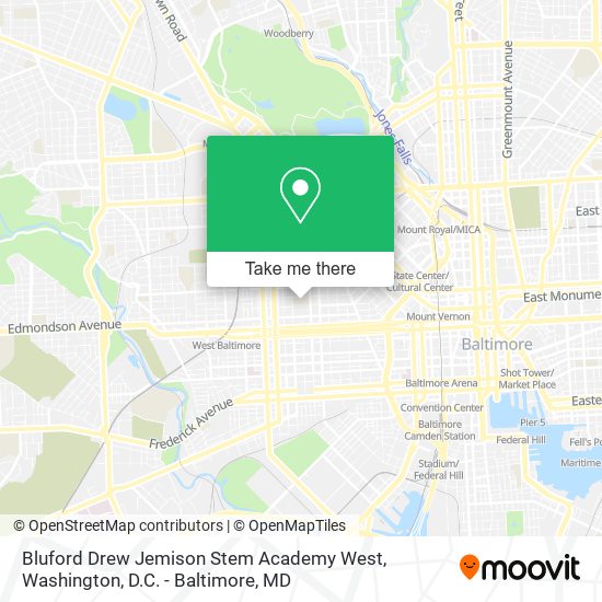 Mapa de Bluford Drew Jemison Stem Academy West