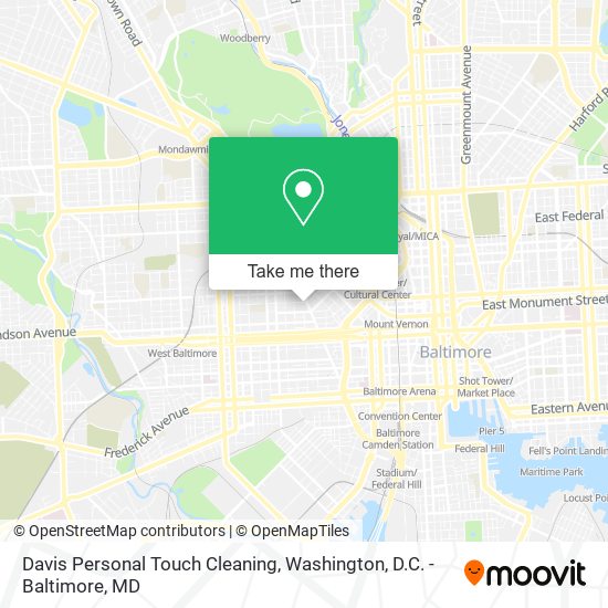 Mapa de Davis Personal Touch Cleaning