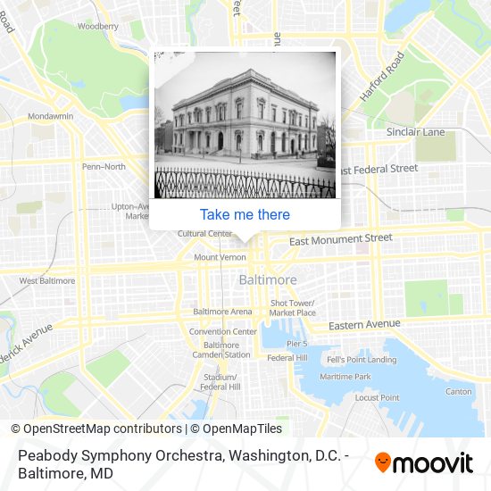 Peabody Symphony Orchestra map