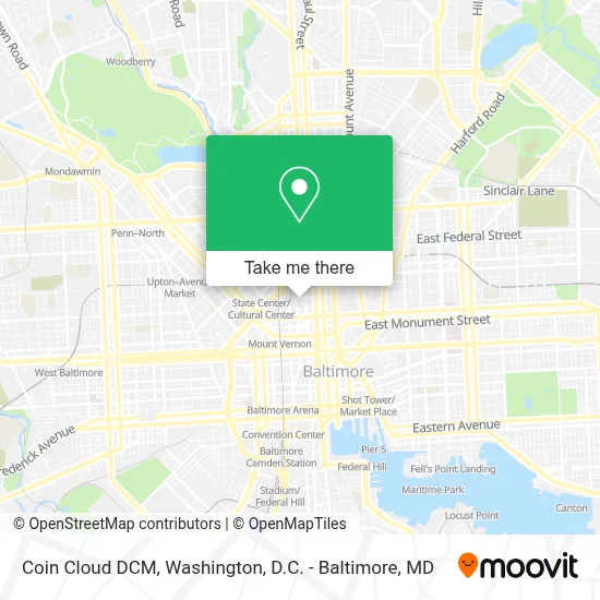 Coin Cloud DCM map