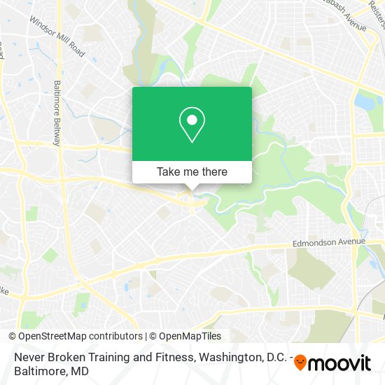 Mapa de Never Broken Training and Fitness