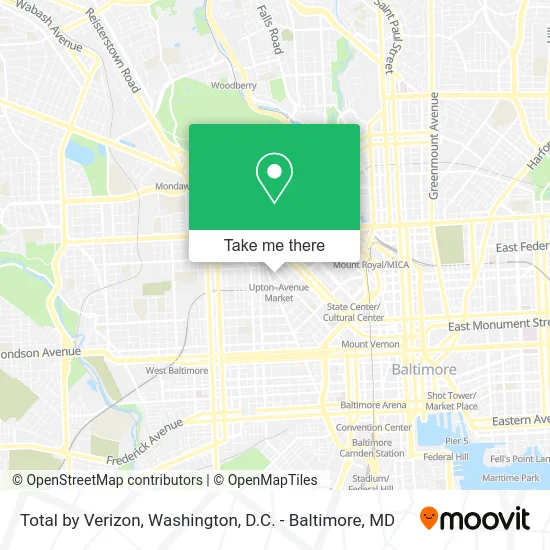 Total by Verizon map