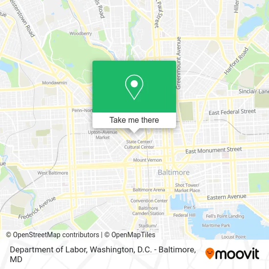 Department of Labor map