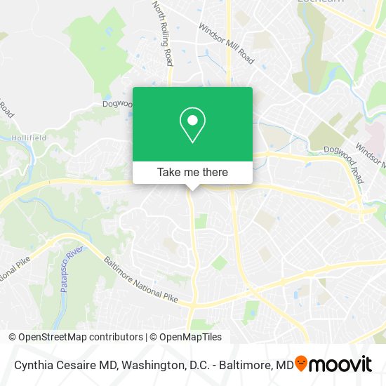 Cynthia Cesaire MD map