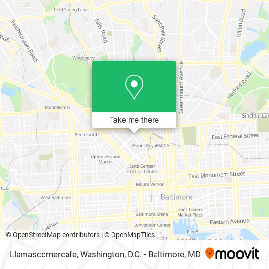 Mapa de Llamascornercafe
