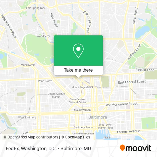 FedEx map