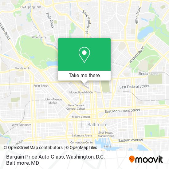 Bargain Price Auto Glass map