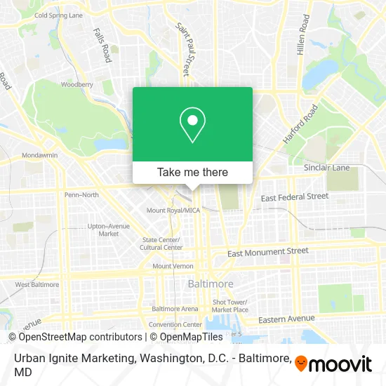 Urban Ignite Marketing map