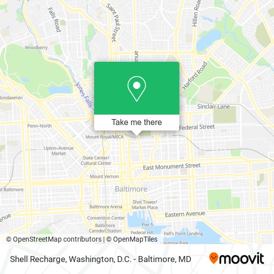 Shell Recharge map