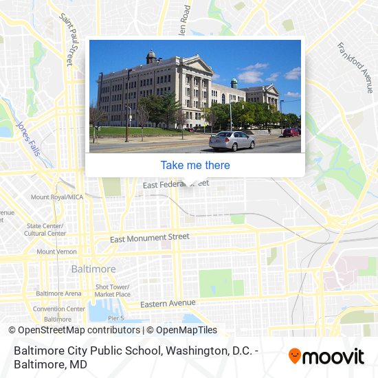 Mapa de Baltimore City Public School