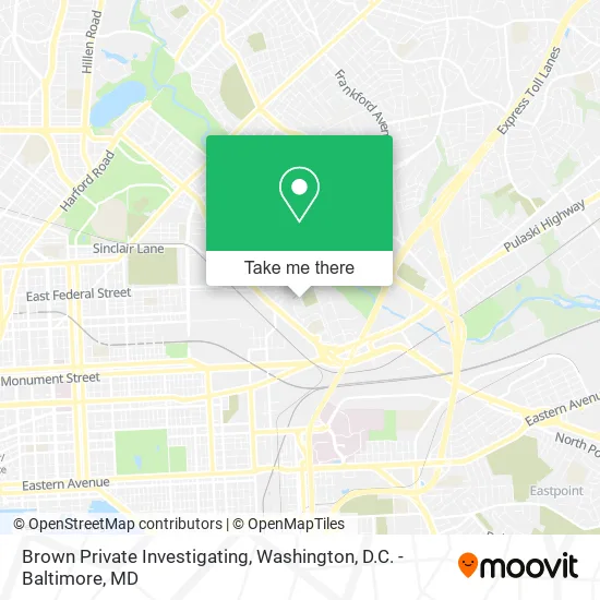 Mapa de Brown Private Investigating