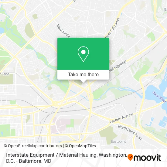 Interstate Equipment / Material Hauling map