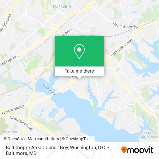 Baltimopre Area Council Boy map