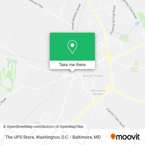 The UPS Store map