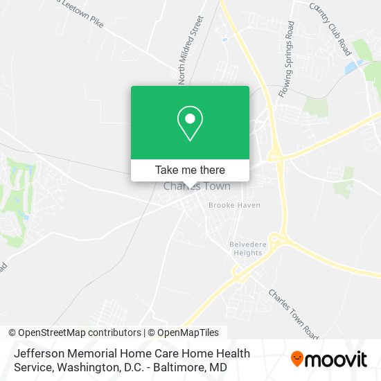 Jefferson Memorial Home Care Home Health Service map