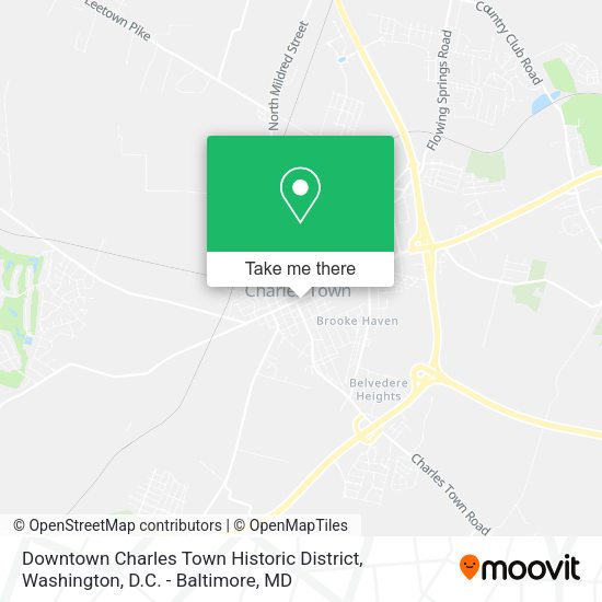 Downtown Charles Town Historic District map