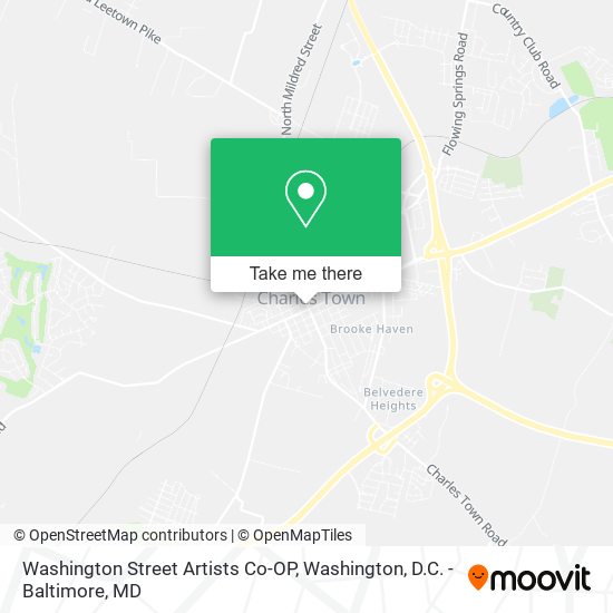 Mapa de Washington Street Artists Co-OP