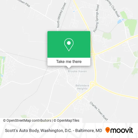 Scott's Auto Body map