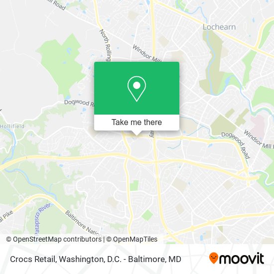 Mapa de Crocs Retail