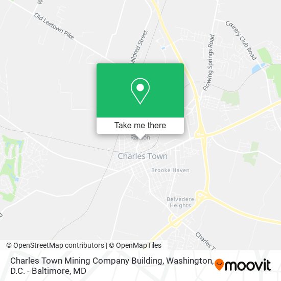 Charles Town Mining Company Building map