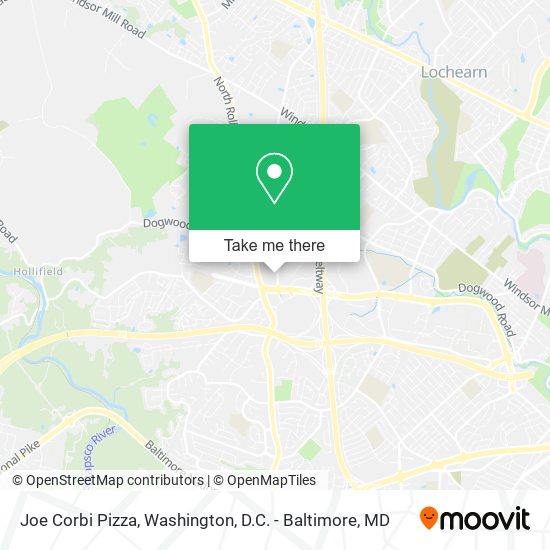 Joe Corbi Pizza map