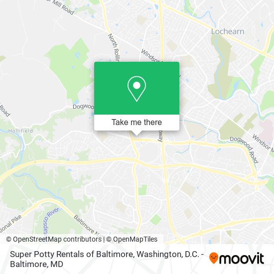 Mapa de Super Potty Rentals of Baltimore