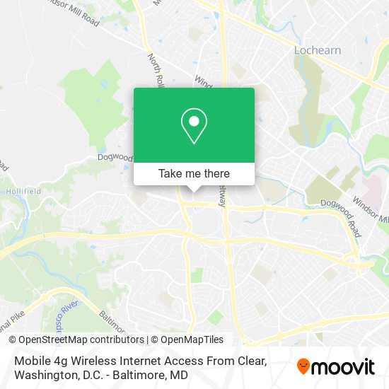 Mapa de Mobile 4g Wireless Internet Access From Clear