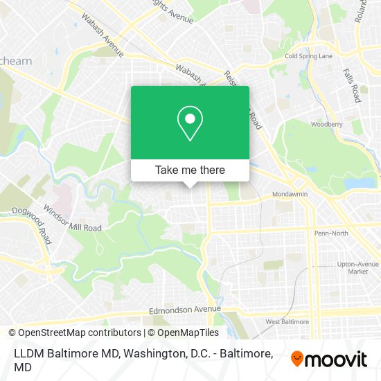 Mapa de LLDM Baltimore MD