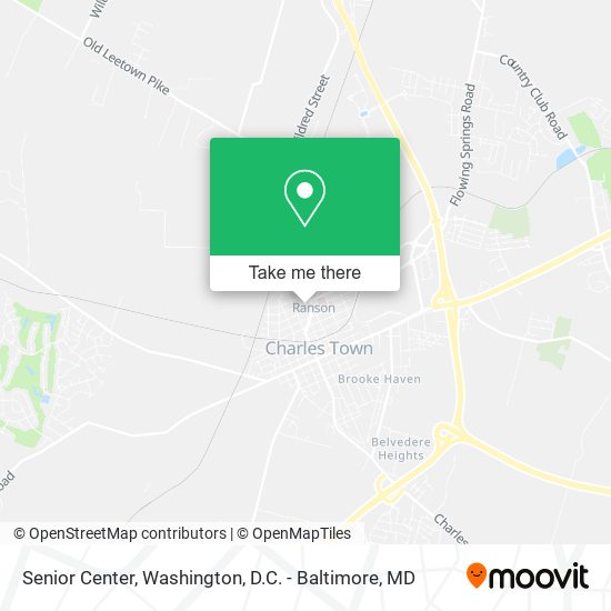 Senior Center map