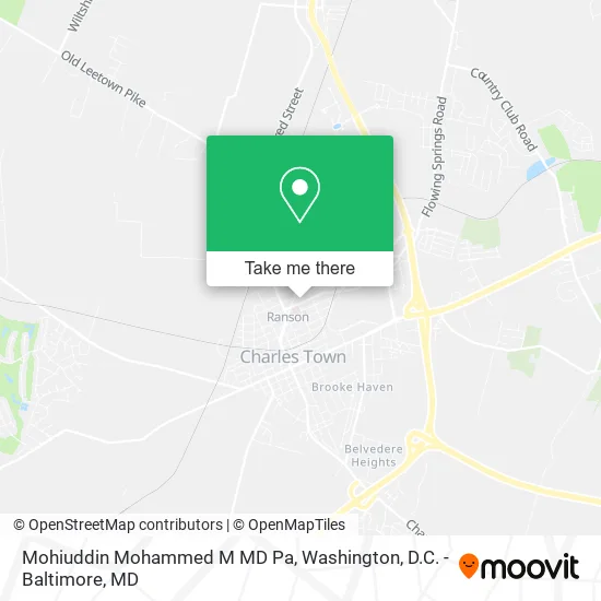 Mapa de Mohiuddin Mohammed M MD Pa