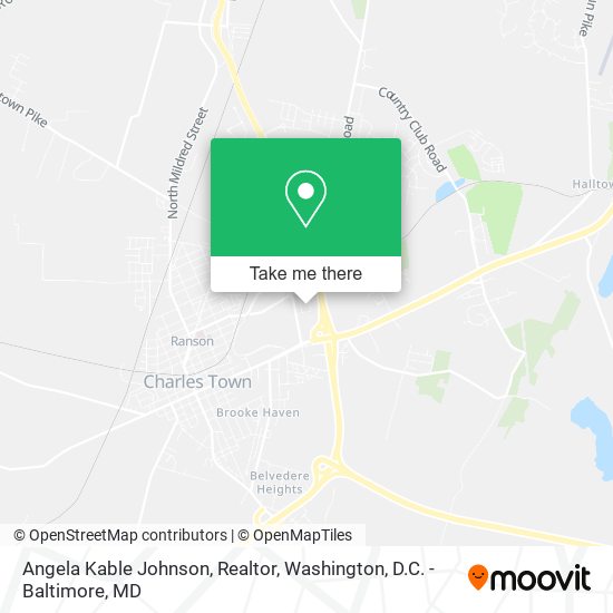 Angela Kable Johnson, Realtor map