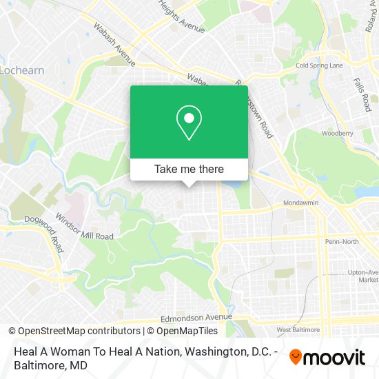 Heal A Woman To Heal A Nation map