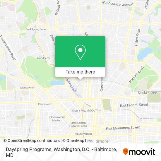 Dayspring Programs map